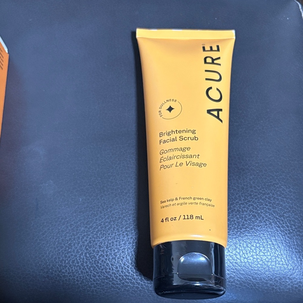 Acure Brightening Facial Scrub - Yellow Tube